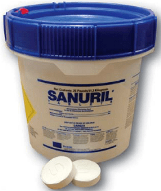 SANURIL® Chlorination Tablets -100 Pound Drum